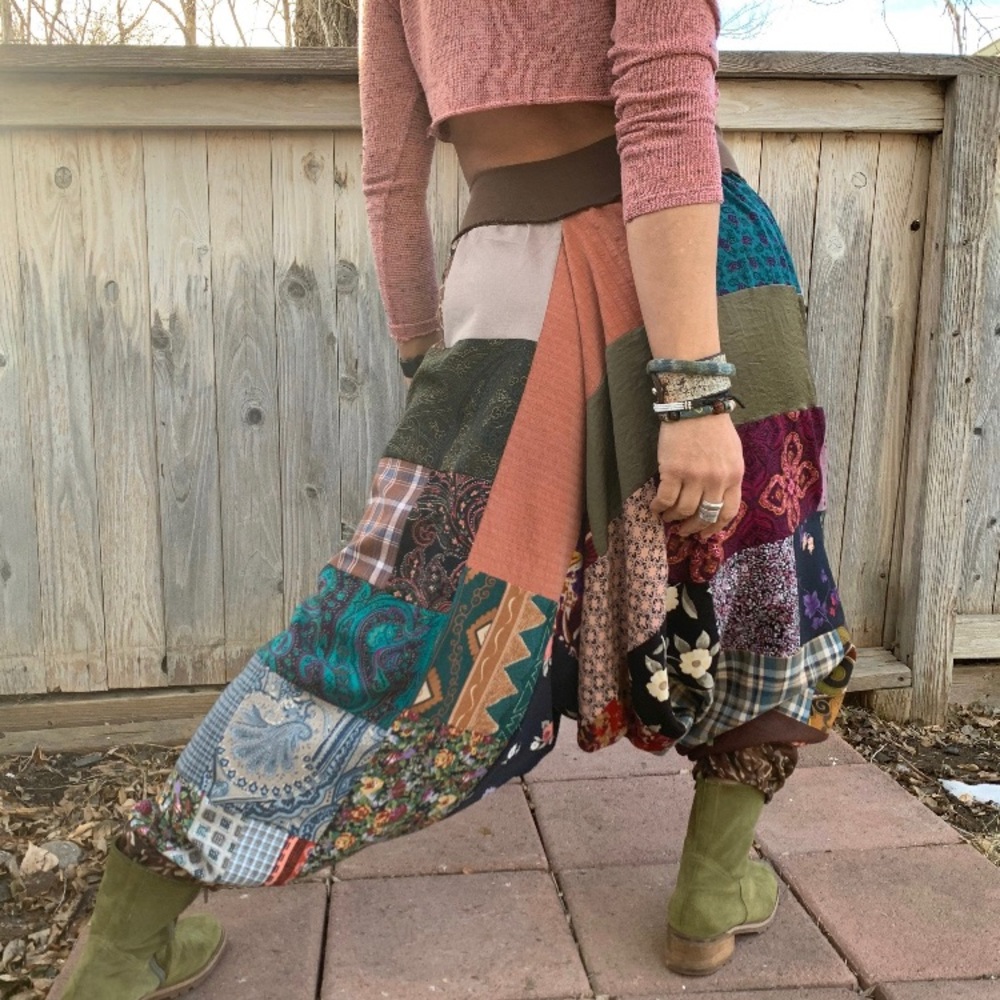 💖 Zazra Handmade Patchwork Harem Pants ~ Size Medium 💖